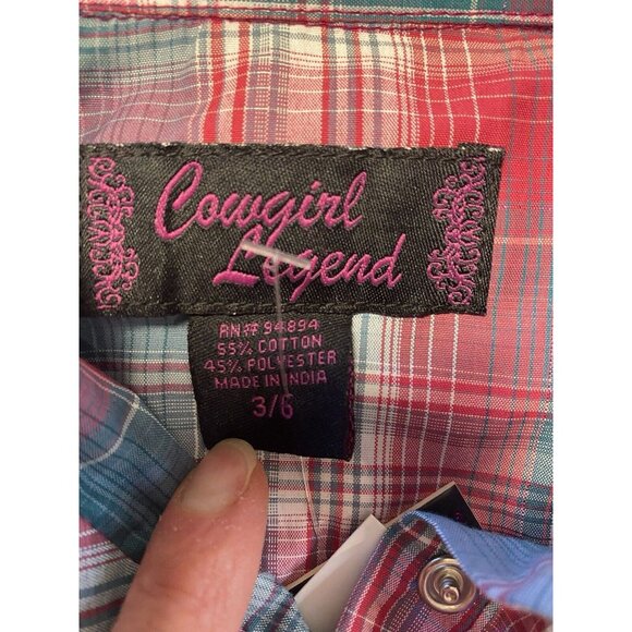 Western Cowgirl Shirt & One Piece Size 3-6 Months BOTH Pieces Bling Pearl Snaps - Picture 12 of 15